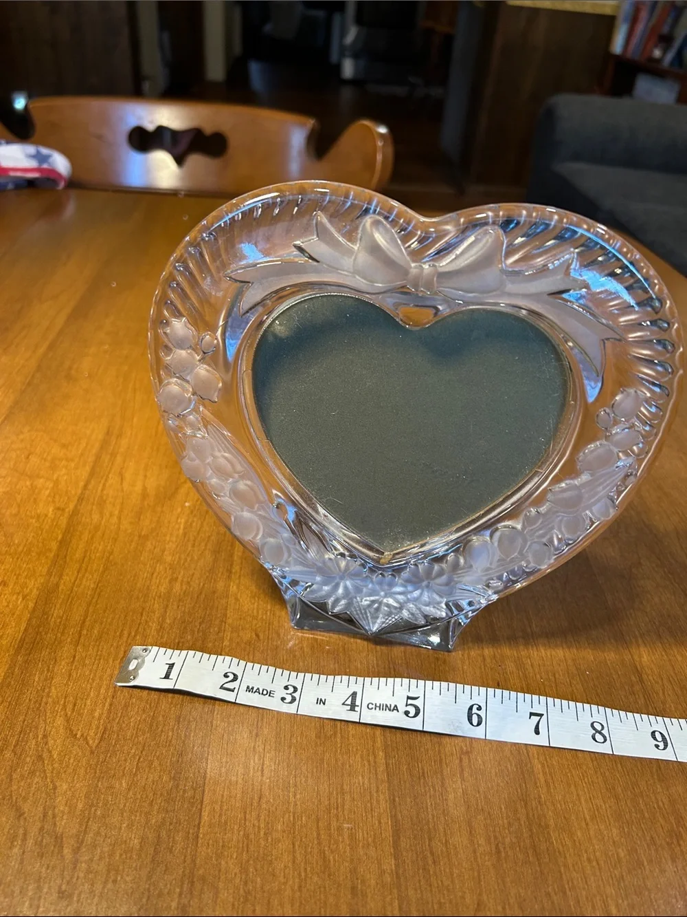 Studio Nova Heart-Shaped Glass Picture Frame - Clear - Picture 8 of 8